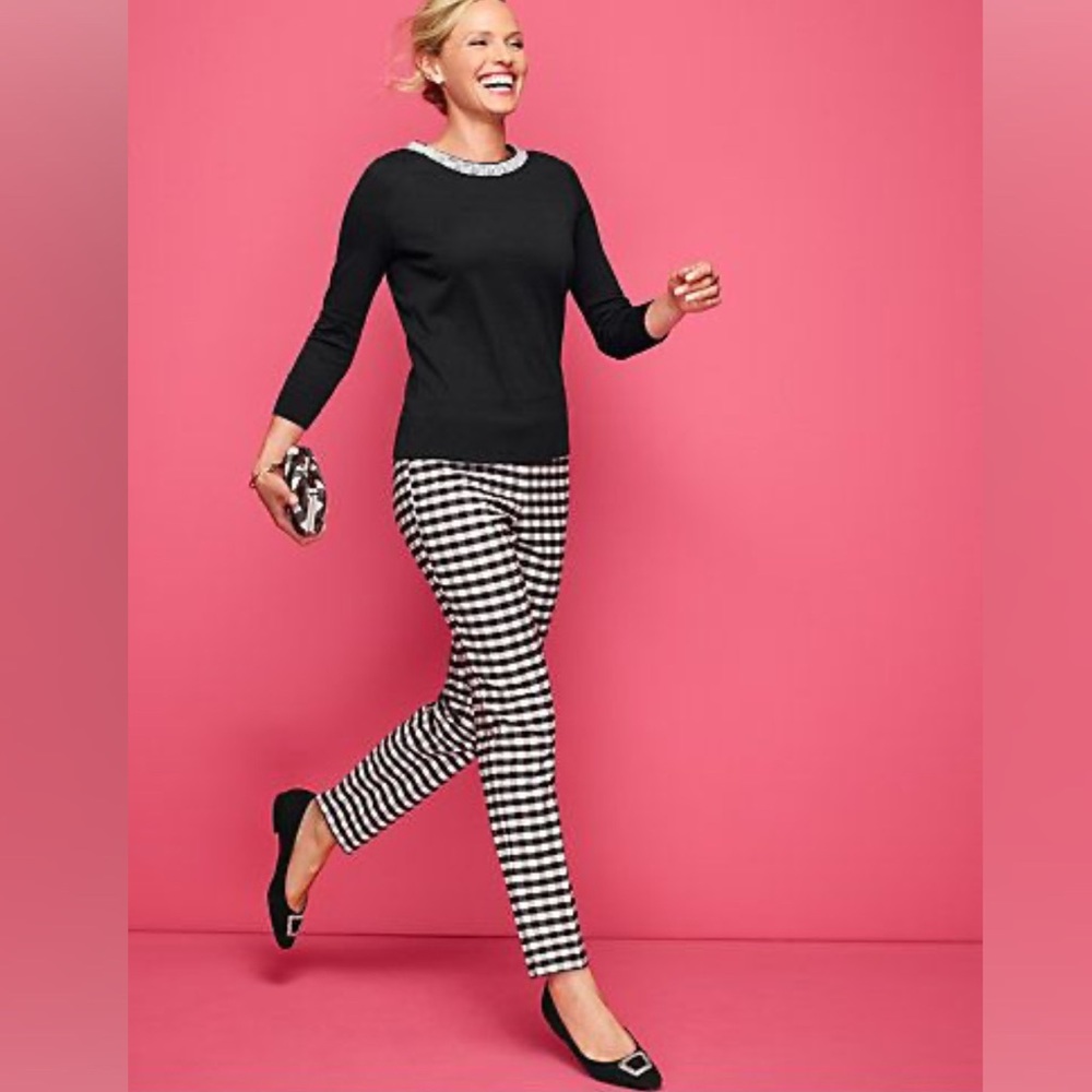 Talbots Chatham Ankle Gingham Buffalo plaid pants